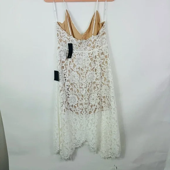 LULU'S One Wish White Lace Midi Dress Size Large NWT - Picture 10 of 14